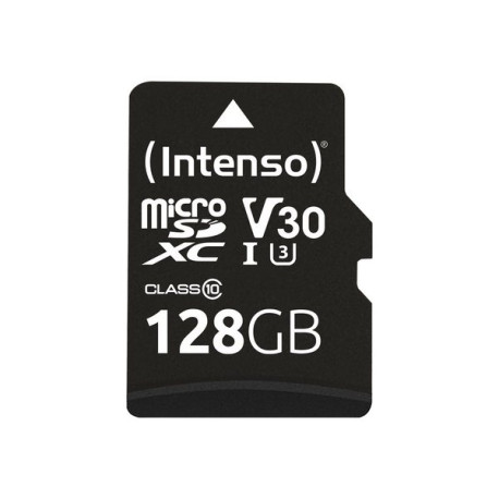 Intenso Professional - Scheda di memoria flash (adattatore da microSDXC a SD in dotazione) - 128 GB - UHS Class 1 / Class10 - U