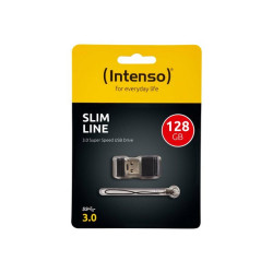 Intenso Slim Line - Chiavetta USB - 128 GB - USB 3.0 - nero