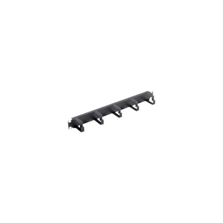 ITRack - Pannello di gestione cavi rack (orizzontale) - nero - 1U - 19"