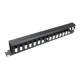 ITRack - Pannello gestione cavi rack con coperchio - nero - 1U - 19"