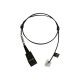 Jabra - Cavo per cuffie - disconnessione rapida a RJ-45 - 50 cm - per BIZ 2300, 2400- Siemens OpenStage 30, 40, 40T, 60, 80, 80