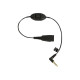 Jabra - Cavo per cuffie - disconnessione rapida maschio a mini-phone stereo 3.5 mm maschio - 30 cm