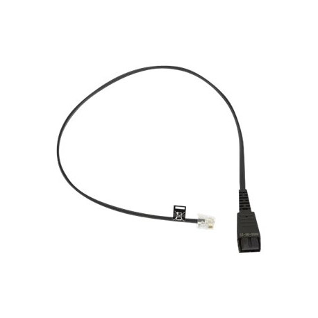 Jabra - Cavo per cuffie - RJ-10 maschio a disconnessione rapida maschio - carbone - per Jabra GN 2100, GN 2200 Duo, GN 2200 Mon