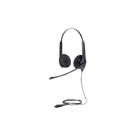 Jabra BIZ 1500 Duo - Cuffie con microfono - over ear - cablato - Quick Disconnect