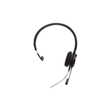 Jabra Evolve 30 II UC Mono - Cuffie con microfono - over ear - cablato - USB, jack 3,5 mm