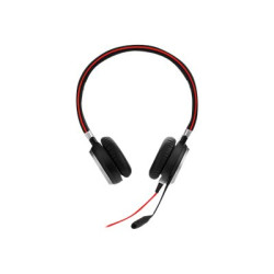 Jabra Evolve 40 MS stereo - Cuffie con microfono - over ear - cablato - USB, jack 3,5 mm - Certificato per Skype for Business