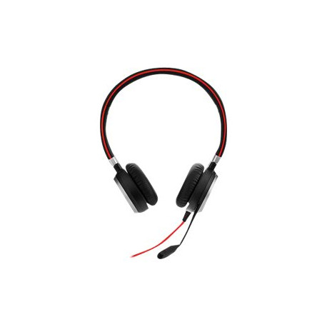 Jabra Evolve 40 MS stereo - Cuffie con microfono - over ear - cablato - USB, jack 3,5 mm - Certificato per Skype for Business