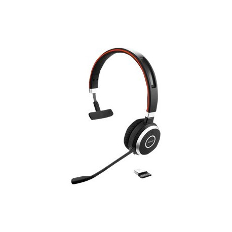 Jabra Evolve 65 SE MS Mono - Cuffie con microfono - over ear - Bluetooth - senza fili - USB - Certificato per i team Microsoft 