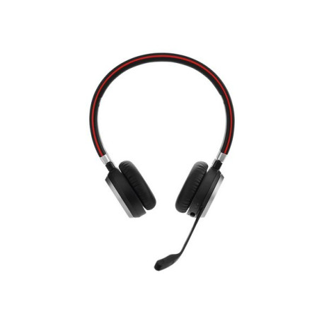 Jabra Evolve 65 SE MS Stereo - Cuffie con microfono - over ear - Bluetooth - senza fili - USB - con supporto di ricarica - Cert