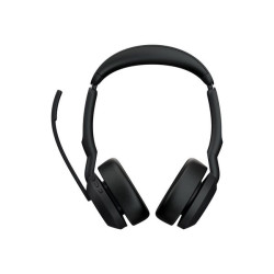 Jabra Evolve2 - Cuffie con microfono - on-ear - Bluetooth - senza fili - eliminazione rumore attivata - USB-C - nero - Zoom Cer