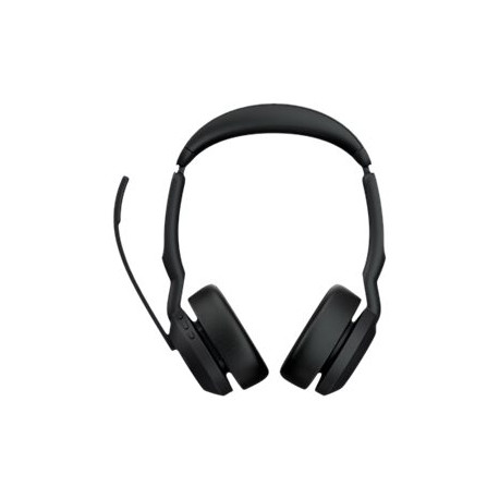 Jabra Evolve2 55 UC Stereo - Cuffie con microfono - on-ear - Bluetooth - senza fili - eliminazione rumore attivata - USB-A - ne