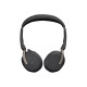 Jabra Evolve2 65 Flex MS Stereo - Cuffie con microfono - on-ear - Bluetooth - senza fili - eliminazione rumore attivata - USB-A