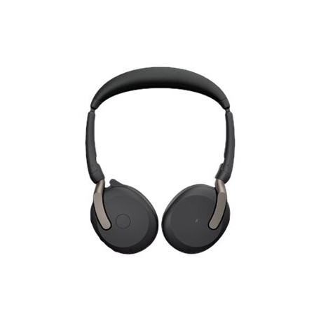 Jabra Evolve2 65 Flex UC Stereo - Cuffie con microfono - on-ear - Bluetooth - senza fili - eliminazione rumore attivata - USB-A