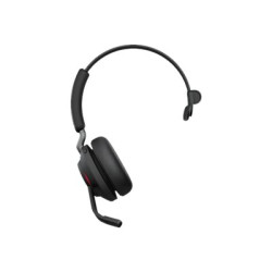 Jabra Evolve2 65 MS Mono - Cuffie con microfono - on-ear - convertibile - Bluetooth - senza fili - USB-A - isolamento dal rumor