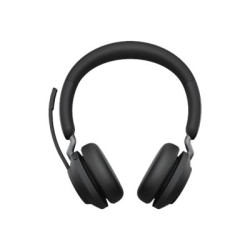 Jabra Evolve2 65 MS Stereo - Cuffie con microfono - on-ear - Bluetooth - senza fili - USB-A - isolamento dal rumore - nero - Ce