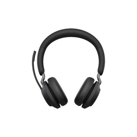 Jabra Evolve2 65 MS Stereo - Cuffie con microfono - on-ear - Bluetooth - senza fili - USB-A - isolamento dal rumore - nero - Ce