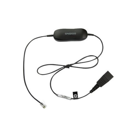 Jabra Smart Cord - Cavo per cuffie - nero - per Cisco IP Phone 78XX- BIZ 2300- Mitel 74XX- Dialog 42XX, 44XX, 5446- Snom 71X