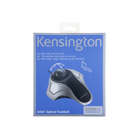 Kensington Orbit Optical Trackball - Trackball - per destrorsi e per sinistrorsi - ottica - 2 pulsanti - cablato - PS/2, USB - 