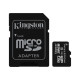 Kingston - Scheda di memoria flash (adattatore microSDHC per SD in dotazione) - 32 GB - UHS Class 1 / Class10 - UHS-I microSDHC