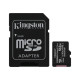 Kingston Canvas Select Plus - Scheda di memoria flash (adattatore da microSDXC a SD in dotazione) - 512 GB - A1 / Video Class V