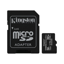 Kingston Canvas Select Plus - Scheda di memoria flash (adattatore microSDHC per SD in dotazione) - 32 GB - A1 / Video Class V10