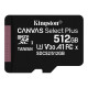 Kingston Canvas Select Plus - Scheda di memoria flash - 512 GB - A1 / Video Class V30 / UHS Class 3 / Class10 - UHS-I SDXC