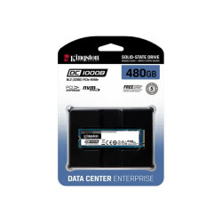 Kingston Data Center DC1000B - SSD - crittografato - 480 GB - interno - M.2 2280 - PCIe 3.0 x4 (NVMe) - 256 bit AES - Self-Encr