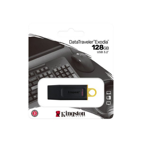 Kingston DataTraveler Exodia - Chiavetta USB - 128 GB - USB 3.2 Gen 1