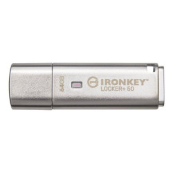 Kingston DataTraveler Locker+ - Chiavetta USB - crittografato - 64 GB - USB 3.2 Gen 1