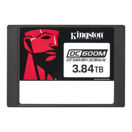 Kingston DC600M - SSD - Mixed Use - crittografato - 3.84 TB - interno - 2.5" - SATA 6Gb/s - 256 bit AES - Self-Encrypting Drive