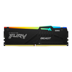 Kingston FURY Beast - DDR5 - kit - 128 GB: 4 x 32 GB - DIMM 288-PIN - 5200 MHz / PC5-41600 - CL40 - 1.25 V - on-die ECC