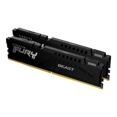 Kingston FURY Beast - DDR5 - kit - 16 GB: 2 x 8 GB - DIMM 288-PIN - 5200 MHz / PC5-41600 - CL36 - 1.25 V - senza buffer - on-di