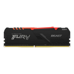 Kingston FURY Beast RGB - DDR4 - kit - 128 GB: 4 x 32 GB - DIMM 288-PIN - 3200 MHz / PC4-25600 - CL16 - 1.35 V - senza buffer -