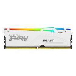 Kingston FURY Beast RGB - DDR5 - kit - 128 GB: 4 x 32 GB - DIMM 288-PIN - 5200 MHz / PC5-41600 - CL40 - 1.25 V - senza buffer -