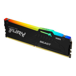 Kingston FURY Beast RGB - DDR5 - kit - 16 GB: 2 x 8 GB - DIMM 288-PIN - 4800 MHz / PC5-38400 - CL38 - 1.1 V - senza buffer - on