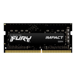 Kingston FURY Impact - DDR4 - kit - 16 GB: 2 x 8 GB - SO DIMM 260-pin - 3200 MHz / PC4-25600 - CL20 - 1.2 V - senza buffer - no