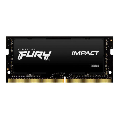 Kingston FURY Impact - DDR4 - kit - 32 GB: 2 x 16 GB - SO DIMM 260-pin - 2666 MHz / PC4-21300 - CL16 - 1.2 V - senza buffer - n