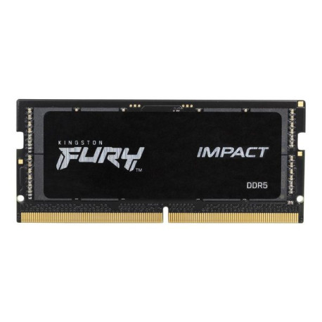 Kingston FURY Impact - DDR5 - kit - 16 GB: 2 x 8 GB - SO DIMM 262-pin - 4800 MHz / PC5-38400 - CL38 - 1.1 V - senza buffer - on