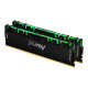 Kingston FURY Renegade RGB - DDR4 - kit - 16 GB: 2 x 8 GB - DIMM 288-PIN - 4266 MHz / PC4-34100 - CL19 - 1.4 V - senza buffer -