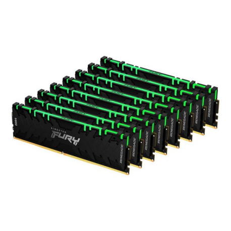 Kingston FURY Renegade RGB - DDR4 - kit - 256 GB: 8 x 32 GB - DIMM 288-PIN - 3200 MHz / PC4-25600 - CL16 - 1.35 V - senza buffe