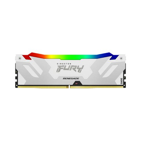 Kingston FURY Renegade RGB - DDR5 - modulo - 16 GB - DIMM 288-PIN - 7200 MHz / PC5-57600 - CL38 - 1.45 V - on-die ECC - bianco