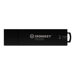 Kingston IronKey D500S - Chiavetta USB - crittografato - 8 GB - USB 3.2 Gen 1 - Compatibile TAA