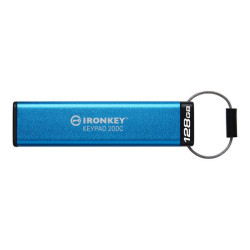 Kingston IronKey Keypad 200C - Chiavetta USB - crittografato - 128 GB - USB-C 3.2 Gen 1