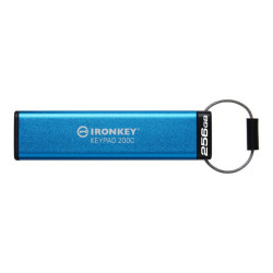 Kingston IronKey Keypad 200C - Chiavetta USB - crittografato - 256 GB - USB-C 3.2 Gen 1