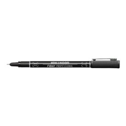 KOH-I-NOOR PROFESSIONAL Fiber - Penna a punta sottile - nero - inchiostro pigmentato - 0.4 mm (pacchetto di 10)