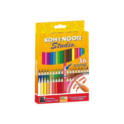 KOH-I-NOOR STUDIO - Pastello colorato - colori assortiti - 2.9 mm (pacchetto di 36)