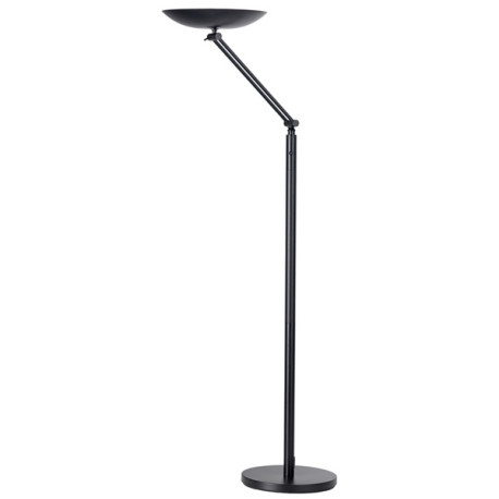 Lampada da terra articolata Varialux - a led - base diametro 34 cm - H 160/180 cm - 23 W - nero - Unilux