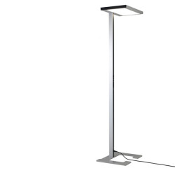 Lampada da terra Luctra Vitawork HCL - 12.000 lm - metallo - argento - Luctra