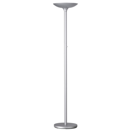 Lampada da terra Varialux - a led - base diametro 34 cm - H 180 cm - 23 W - grigio metal - Unilux