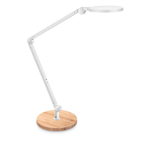 Lampada Giant - a led - con base in legno - bianco - Cep